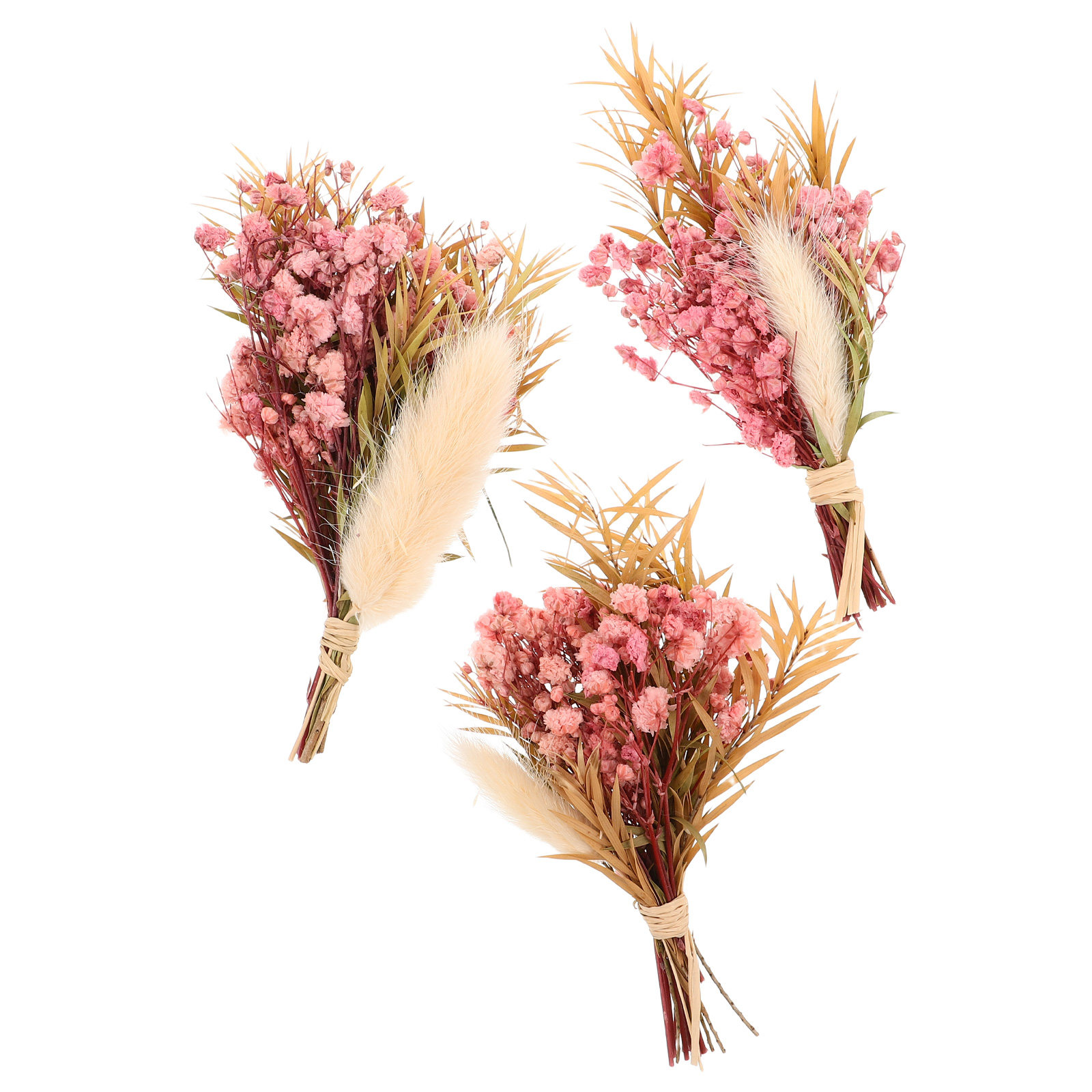 Dried Flower Bulk - 3 stuks mini gedroogde bloemenboeket natuurlijke