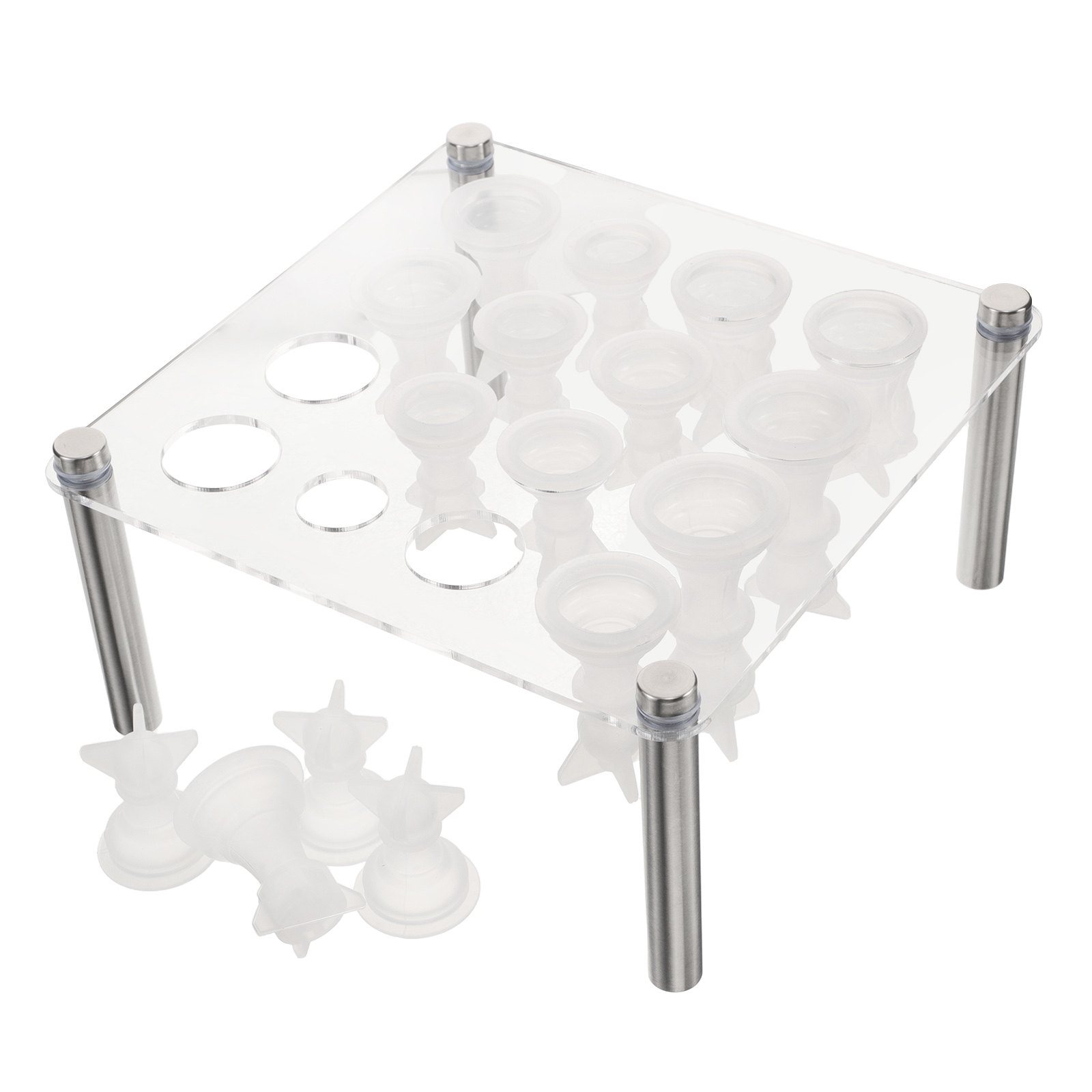 Resin Craft Workshop - 1Set Schaakstukken Siliconen Mal Set Stabiele