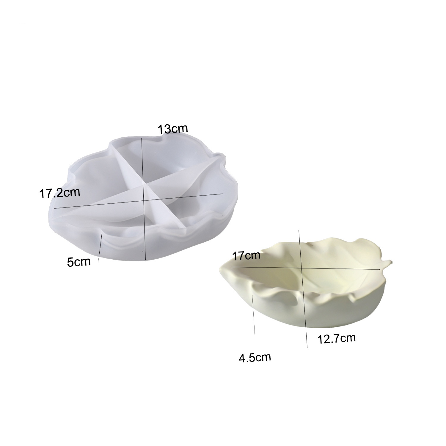 Silicone Mold Tray - DIY epoxyhars mal bladkom siliconen mal