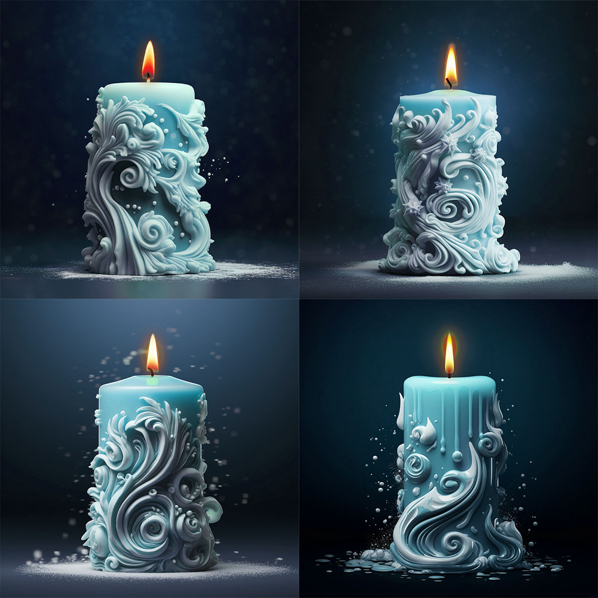 Resin Ocean Wave Mold - geometrie gesneden cilindrische siliconen kaars schimmel