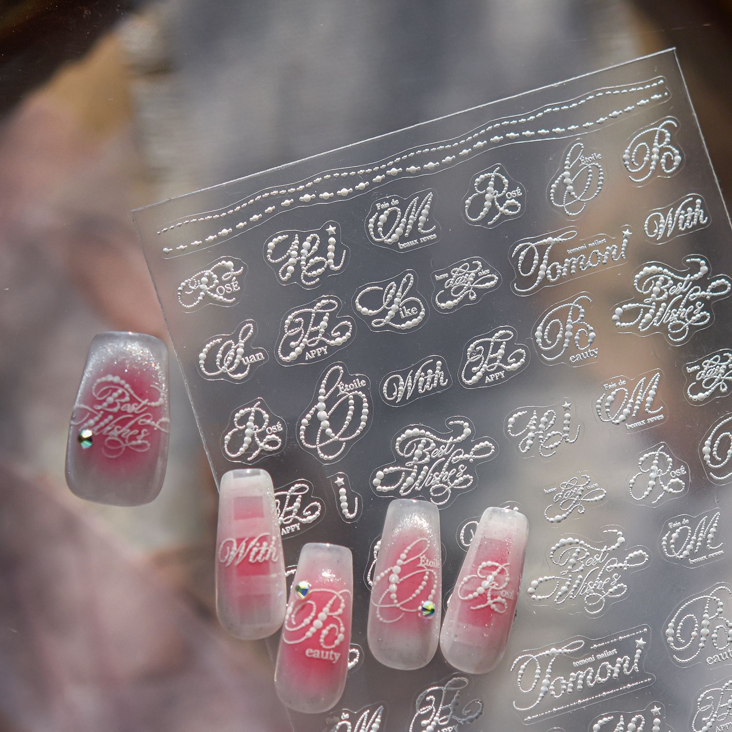 Gold Foil Flakes - 1 stks 5D Goudfolie Nail Art
