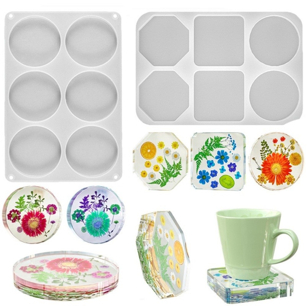 Coaster Mold Round - Creatieve onderzetters siliconen mal rond geometrisch