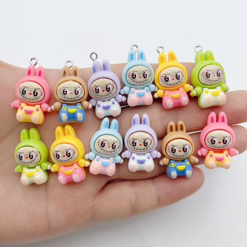 Resin Craft Projects - 10 stuks Kawaii Konijn Aardbei Huis