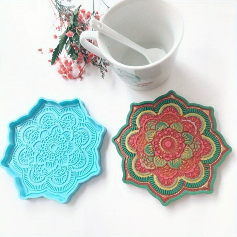 Coaster Mold Round - Mandala Coaster Siliconen Mal Ronde Lade