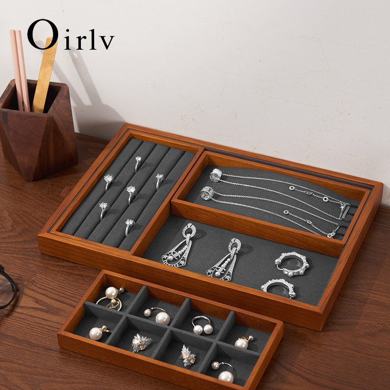 Wood Ring Blank - Oirlv Houten Sieraden Organisator Stand Ring
