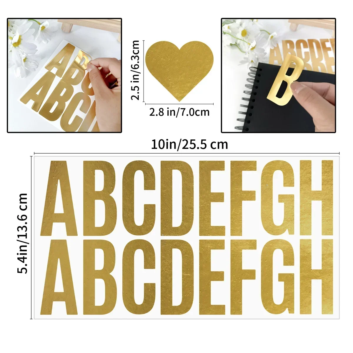 Gold Foil Flakes - 100 Stuks 6 Vellen Gouden Brief