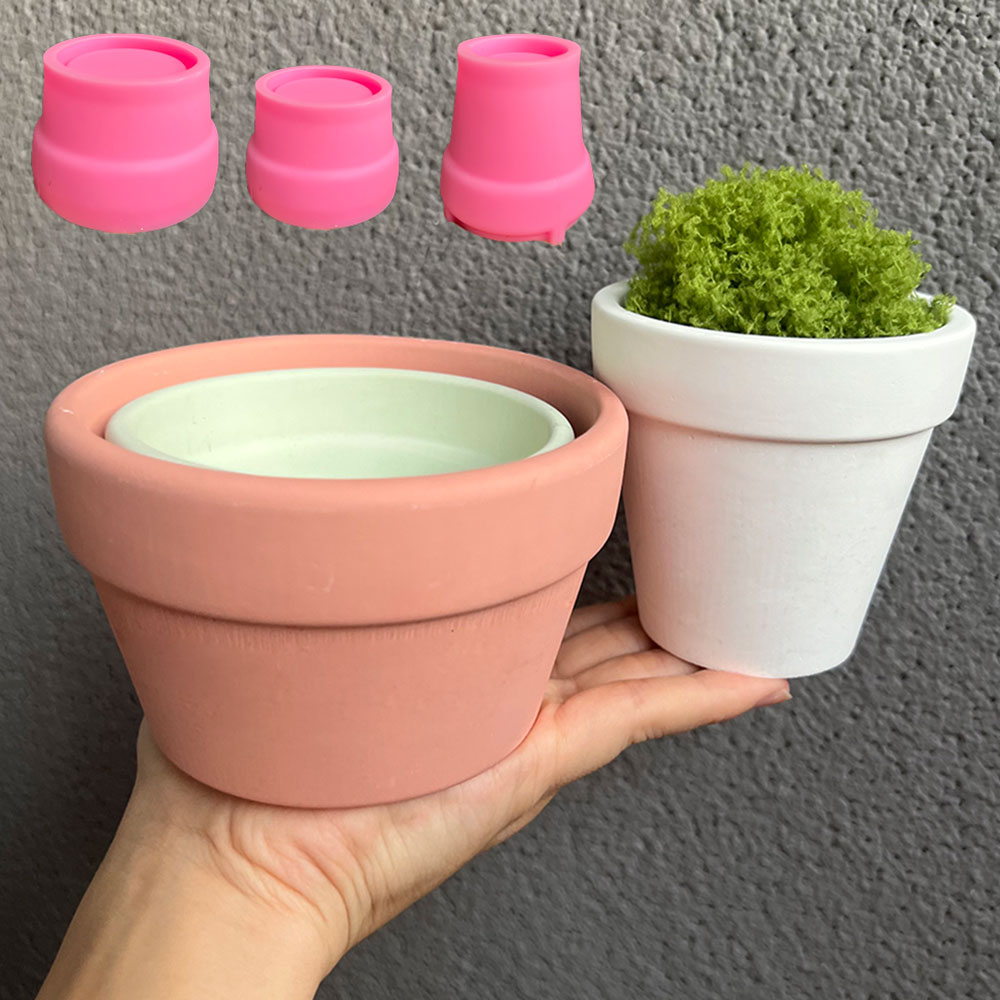 Coaster Mold Round - Grote Betonnen Plant Pot Siliconen Mal