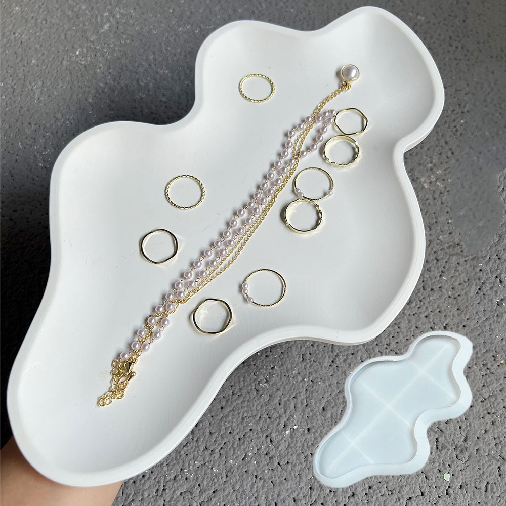 Serving Tray Mold - Wolk Opbergbak Betonvorm Moer Fruitplaat Terrazzo