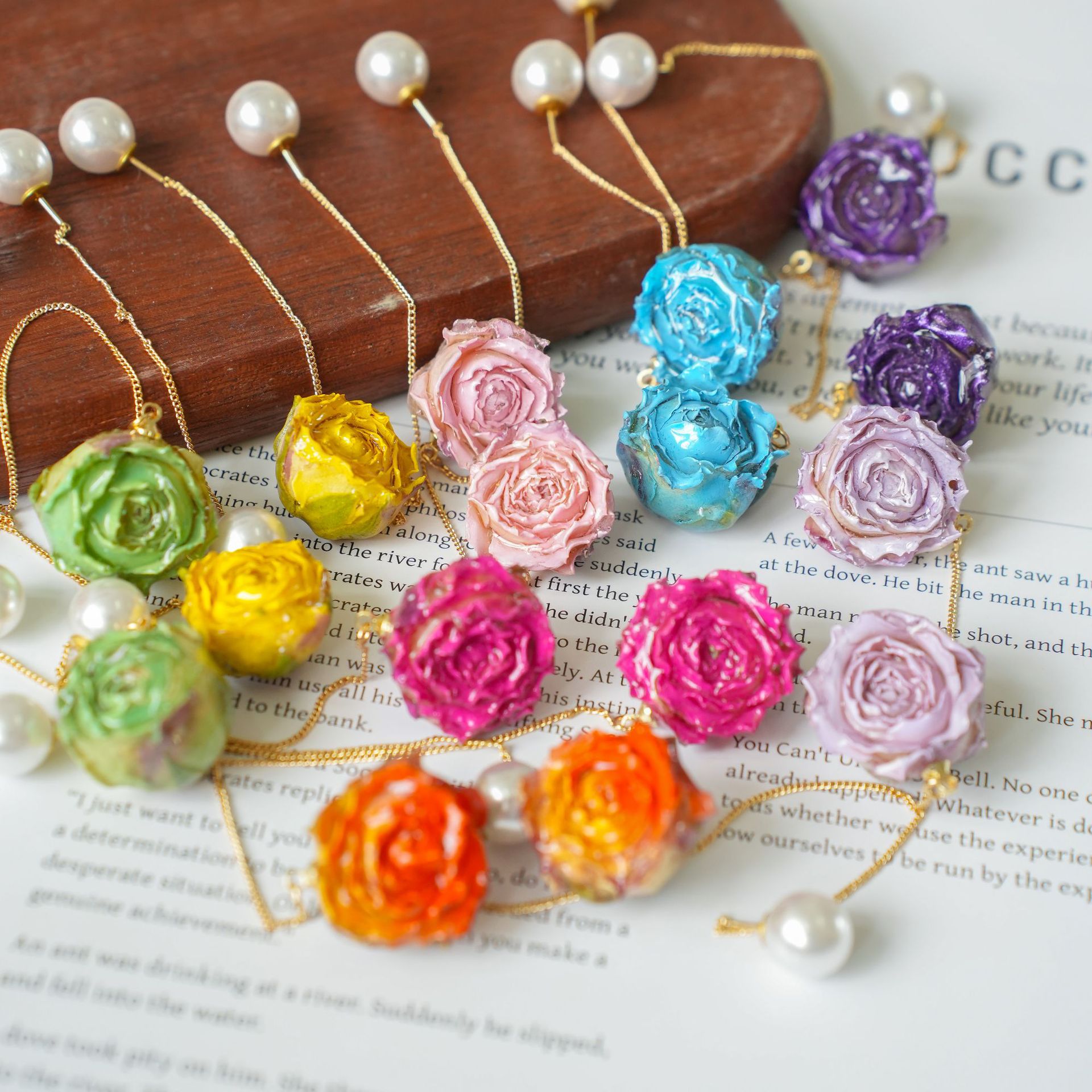 Flower Preservation Resin - Geconserveerde roos bloemen serie elegante lange