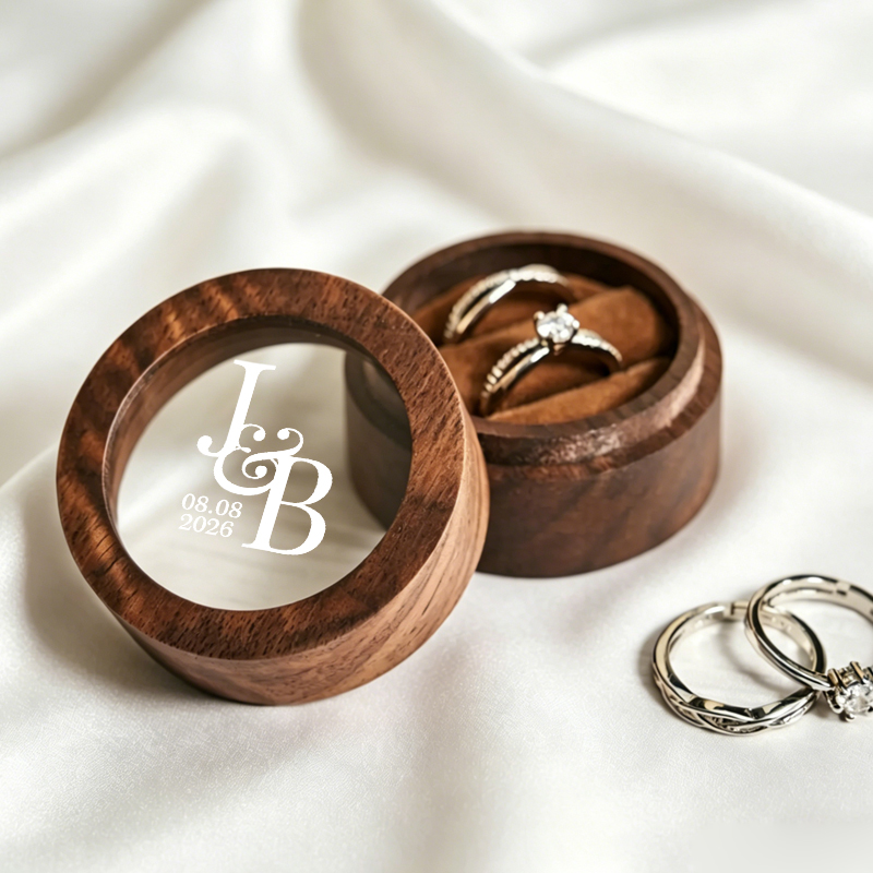 Gepersonaliseerde trouwringdoo - Wood Ring Blank recensie en prijs