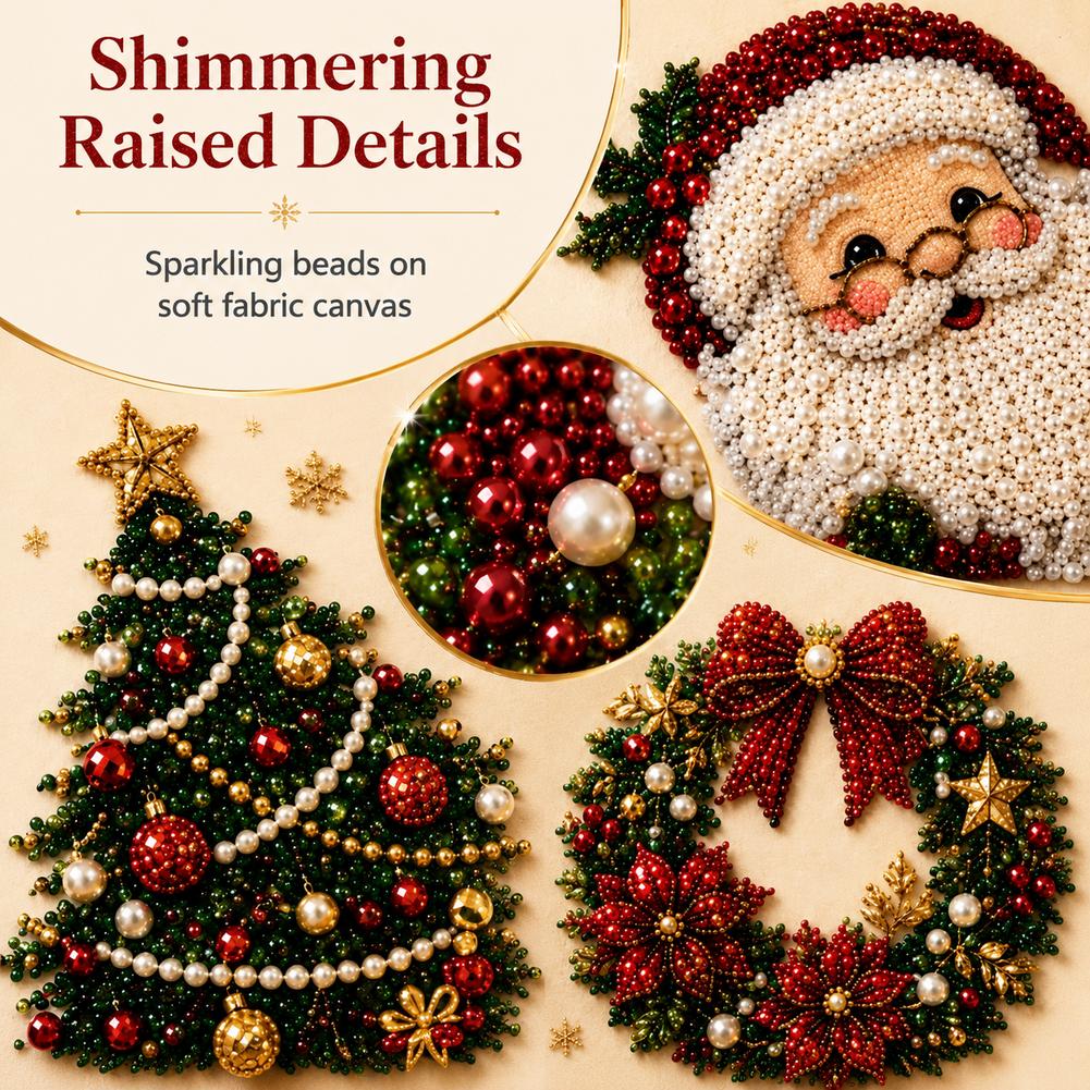 Kerstmis Kerstman Parel Kunst  - Resin Craft Kit recensie en prijs