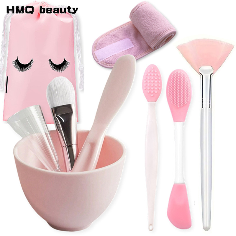 9 stks/set Siliconen Gezichtsm - Mixing Cup Silicone recensie en prijs