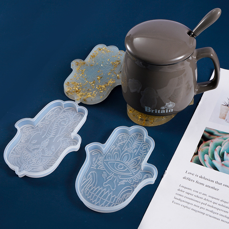 1 Pcs Diy Coaster Hand Van Fat - Silicone Mold Tray recensie en prijs