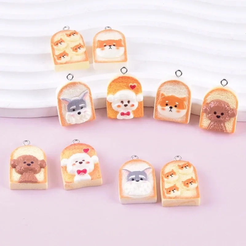 10 stuks schattige toast hond  - Resin Craft Supplies recensie en prijs