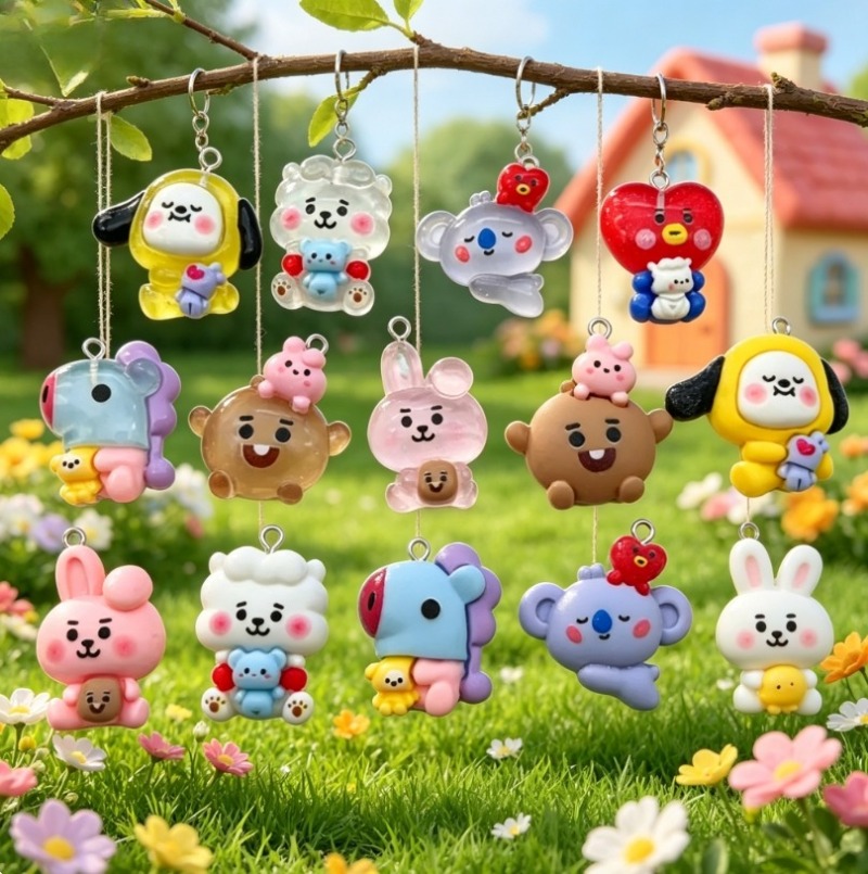 7 stks BT21 Hars Cartoon Charm - Crafting Resin recensie en prijs