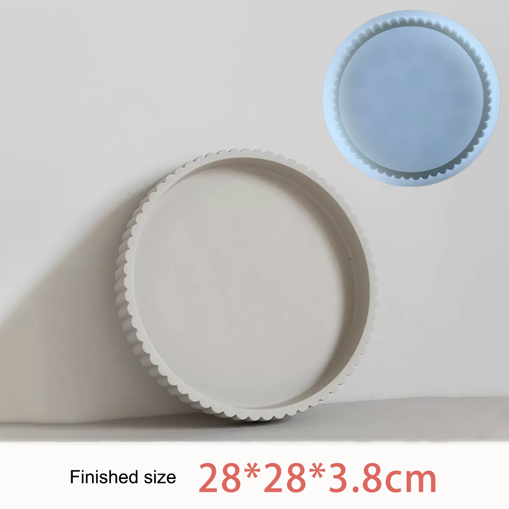 Ronde decoratieve betonnen lad - Coaster Mold Round recensie en prijs