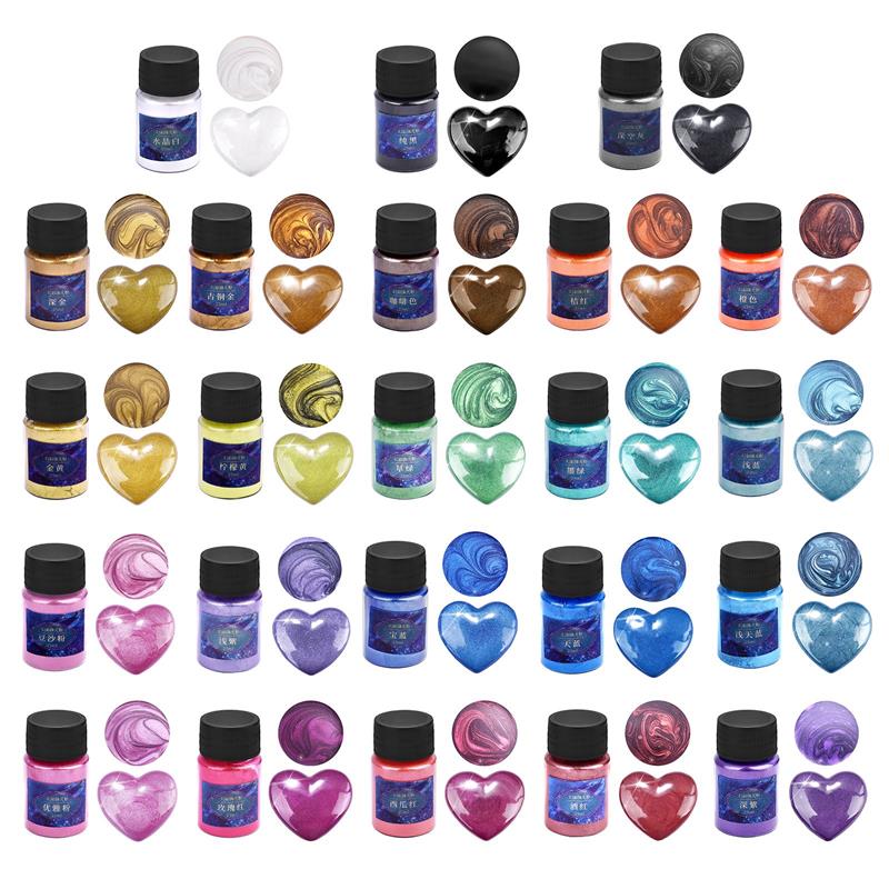 24 Kleuren Epoxyhars Dye Mica  - Resin Pigment Set recensie en prijs