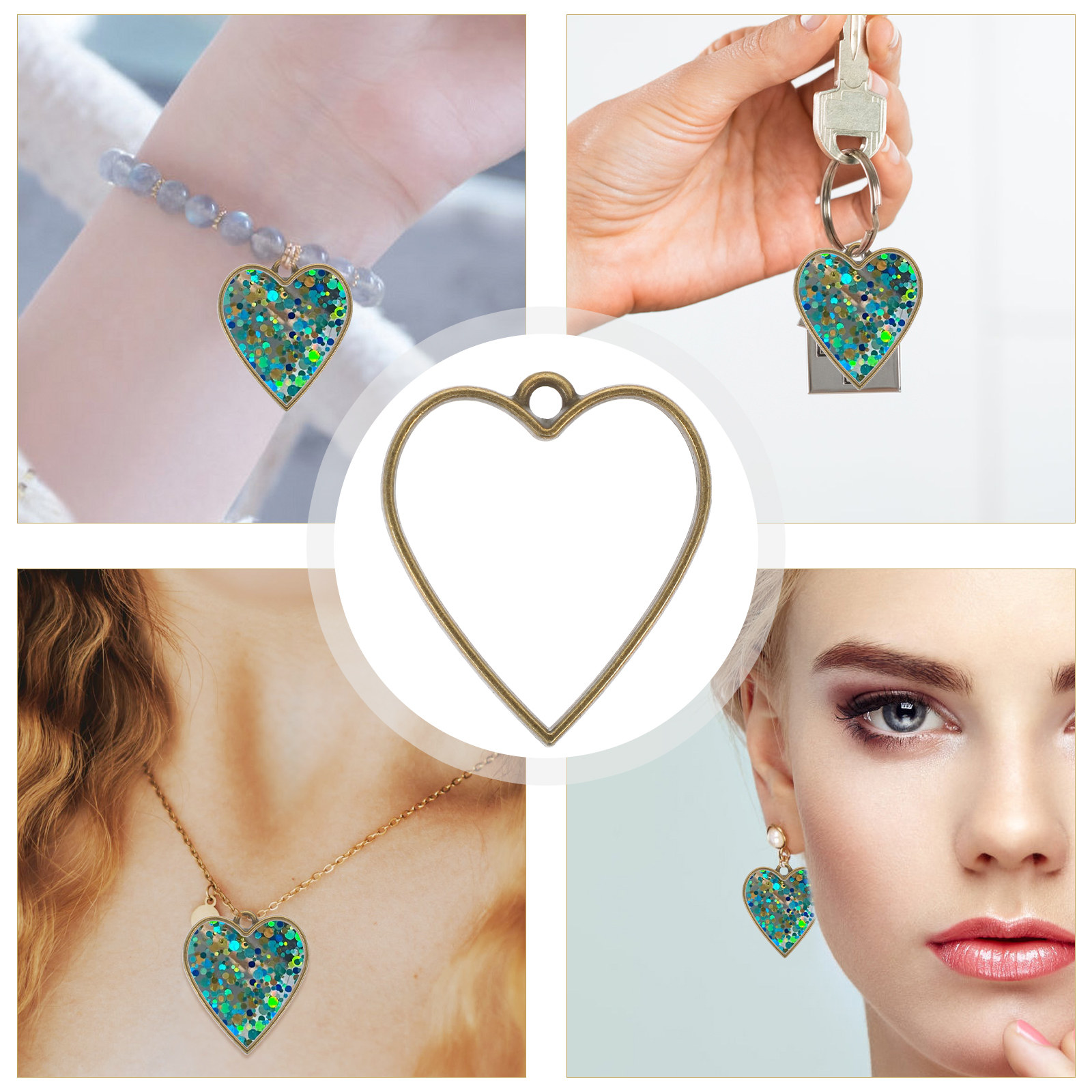 50 stuks DIY hars sieraden bez - Bezels Set Pendant recensie en prijs