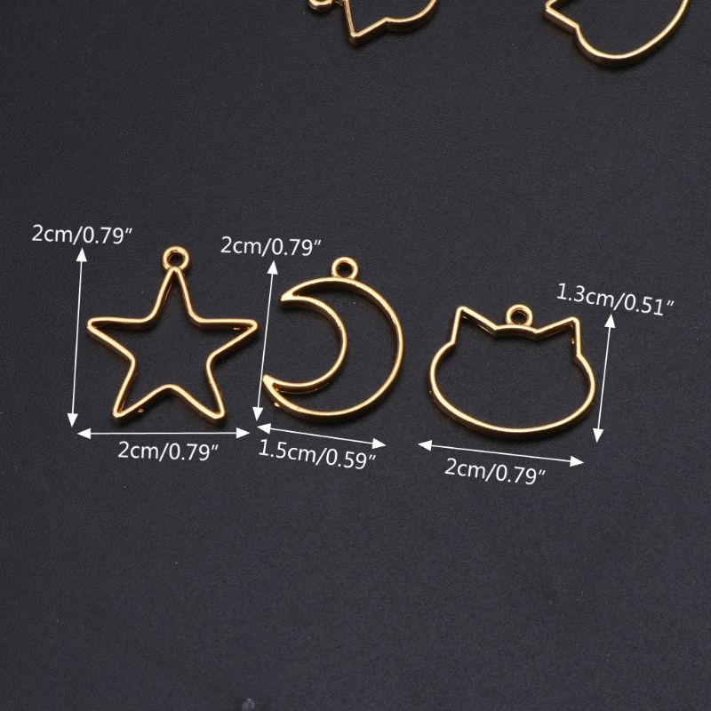 90 Stuks Mini Geometrische Fra - Bezels Set Pendant recensie en prijs