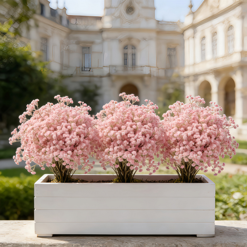 130-stem roze gypsophila kunst - Dried Flower Bulk recensie en prijs