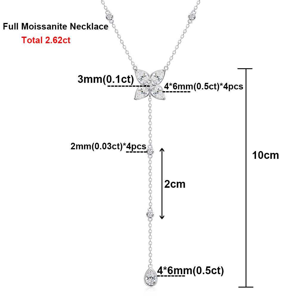 Bezel Set Alle Moissanite Hang - Bezels Set Pendant recensie en prijs