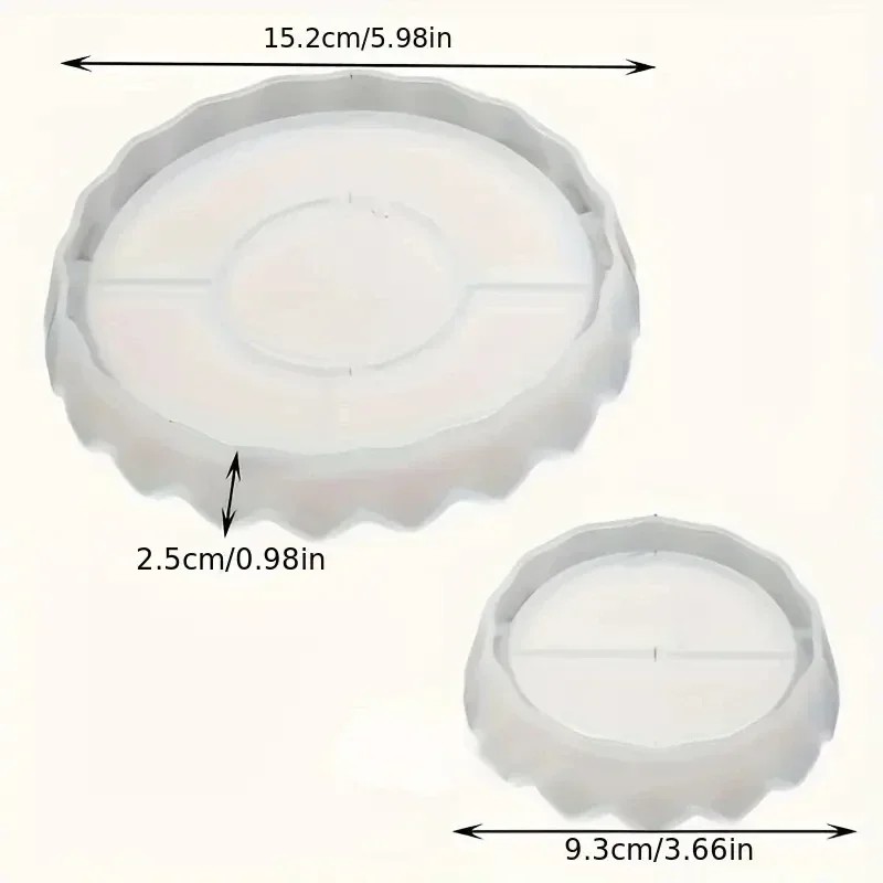 Prachtige siliconen sieradensc - Coaster Mold Round recensie en prijs